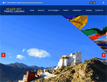 Tablet Screenshot of makemytravelladakh.com